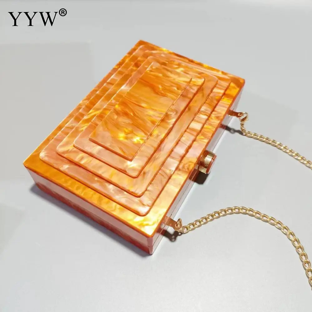 Rose-Carmine Wallet Brand Luxury Wedding Party Bag Acrylic Box Day Clutches Evening Party Wedding Purse Designer High Quality