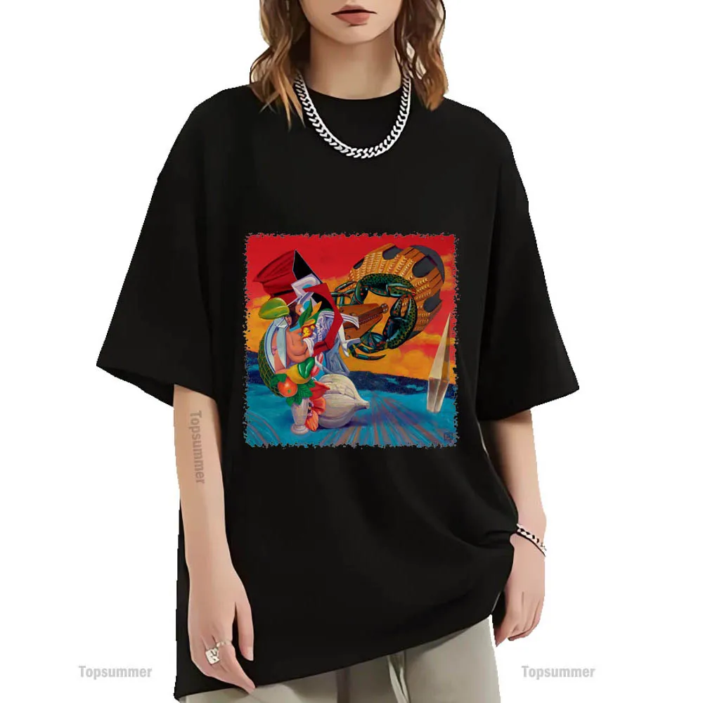 

Футболка Octahedron с альбомом The Mars Volta Tour, Мужская винтажная уличная одежда, футболка с коротким рукавом, женская черная одежда