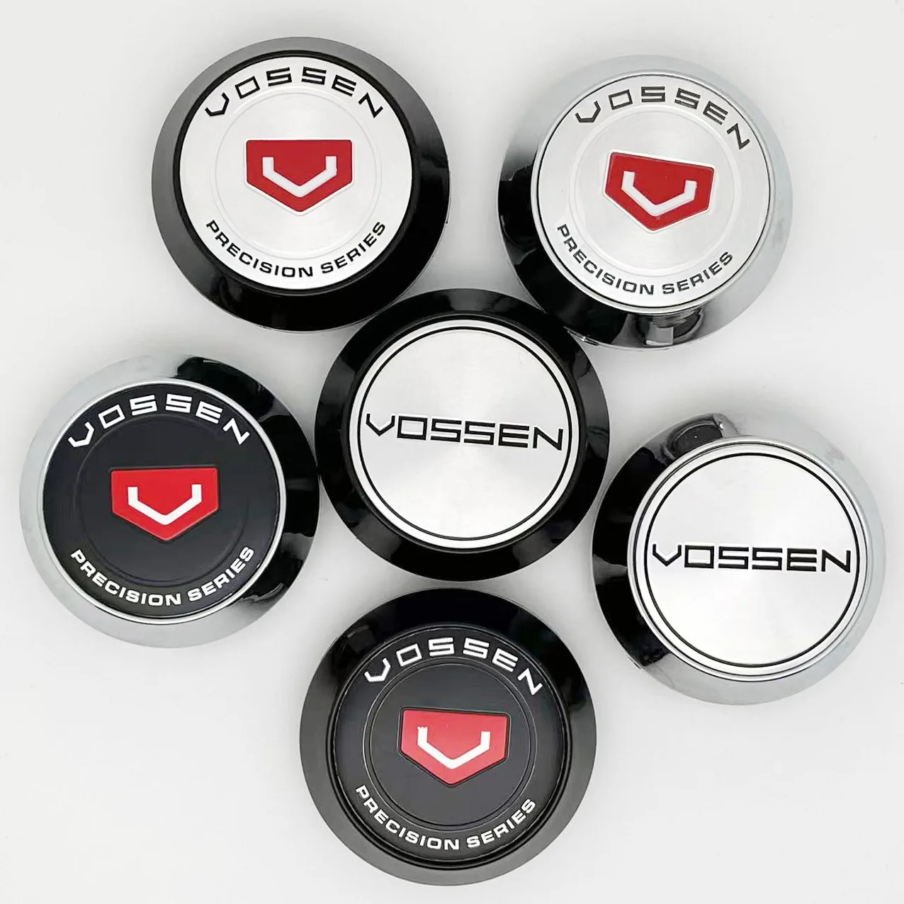 4 Pz/Lotto 65Mm Vossen Serie Di Precisione Car Wheel Center Hub Cap Sticker Car Badge Emblem Sticker