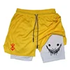Men's 2 in 1 Running Shorts Gym Fitness Shorts with Pockets Summer Sportswear Quick Dry Stretch M-XXXL 4