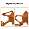 Latin Dance Shoes for Girls Women Ladies Ballroom Modern Tango Salsa Dancing Performance Shoes Medium Heels Training Shoes 4