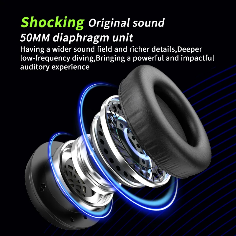 LDON RGB Gaming Headset with Noise Canceling Microphone Surround Sound LED Headphones USB Connect for PC Laptop Mac Computer PC gaming headphones