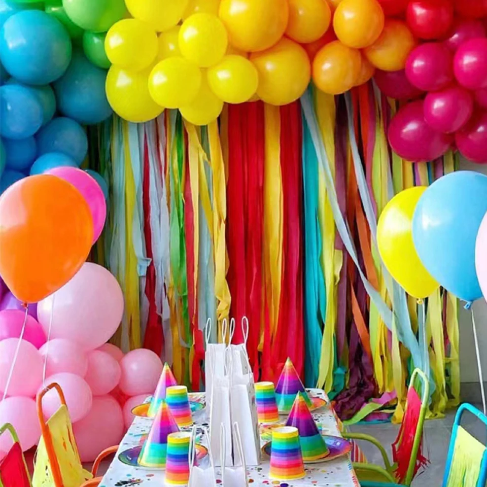 8 Rotoli Di Carta Crespa Per Festa, Rosa E Blu Sfumato, 200m Totali, Perfetti Per Decorazioni Compleanno, Baby Shower, Giochi Fai Da Te