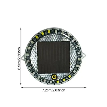 Luce lampeggiante a LED di sicurezza notturna solare per auto Indicatore automatico Attenzione notturna Spia stroboscopica Lampade da corsa Fanale posteriore di sicurezza