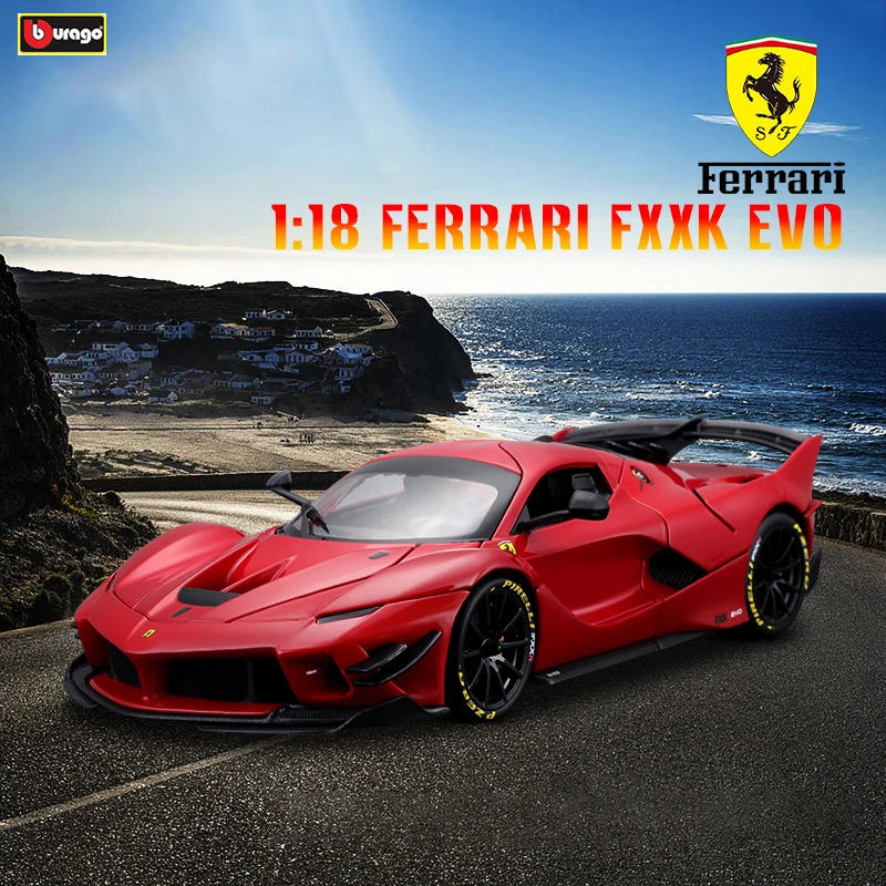 

Bburago 1:18 Ferrari FXXK EVO car alloy car model simulation car decoration collection gift toy Die casting model boy toy