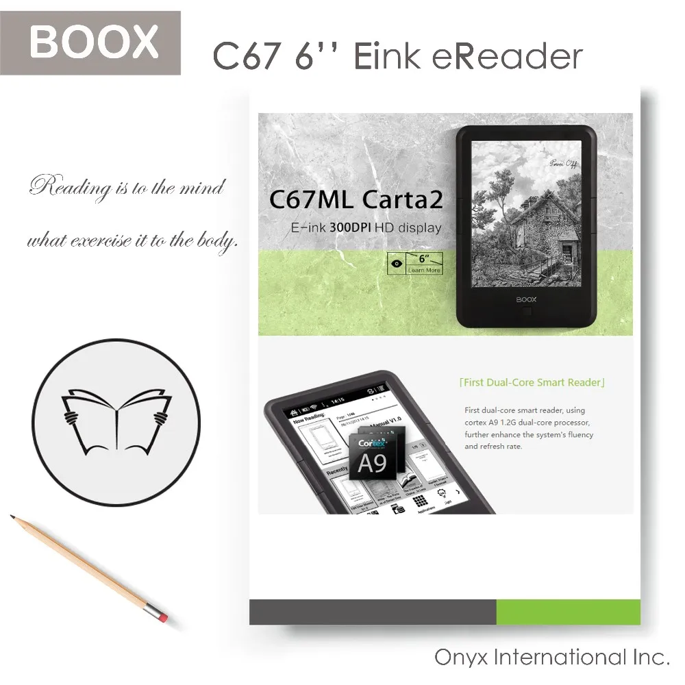 

PDF eReader E book Reader Original Boox e-ink Touch screen 6 inch WiFi 2GB electronic e Book Reader