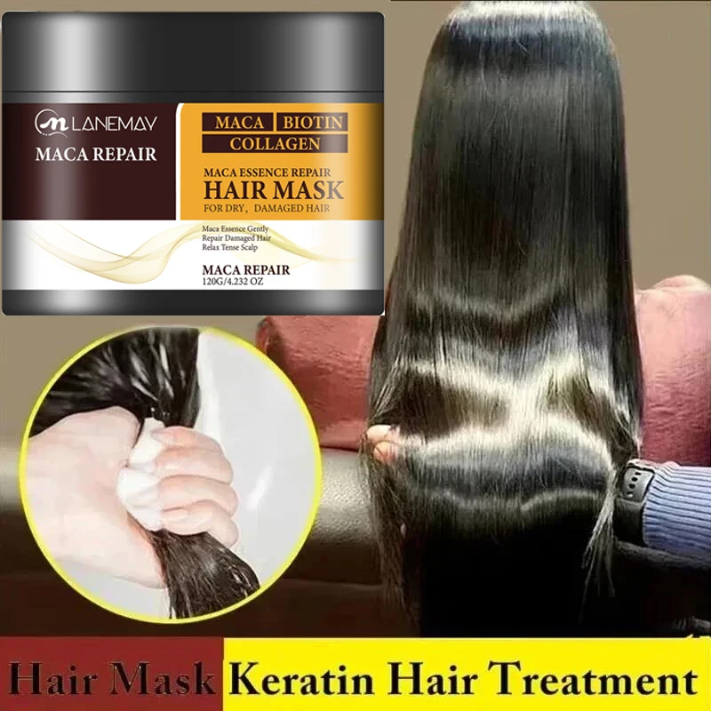 120ml Keratin Hair Mask 5 Seconds Repair Damage Frizzy Hair Shiny Care Treatment Scalp hair mask