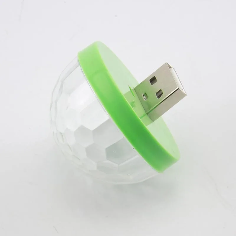 USB Mini Disco Light Ball Portable Led KTV Holiday Party Atmosphere Interior Colorful Decor Home Lamp A7