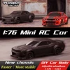 Turbo Racing MINI RC C75 1:76Road Radio-Controlled Car Mini Full Scale Remote Control Car Toy RTR Adult Children's Desk Toys 1