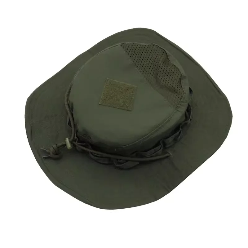 OD Green New Tactics Fans Square Brim Penny Hat Geely Adjustable Breathable Training Hat