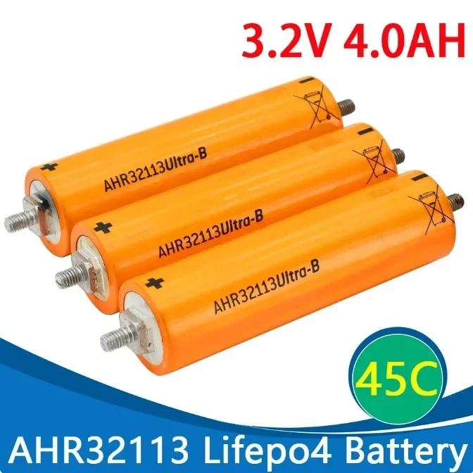 

Rechargeable LiFePO4 battery, lithium, iron, and phosphate, 3.2V, 4.0Ah, 45C, for A123, AHR3113, new, manufactured