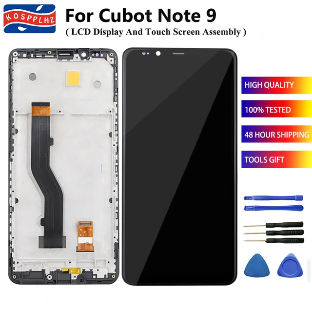 5.99 testato per Cubot Note 9 Display LCD + sostituzione Touch Screen per  smartphone Cubot Note9 LCD + colla e strumento - AliExpress