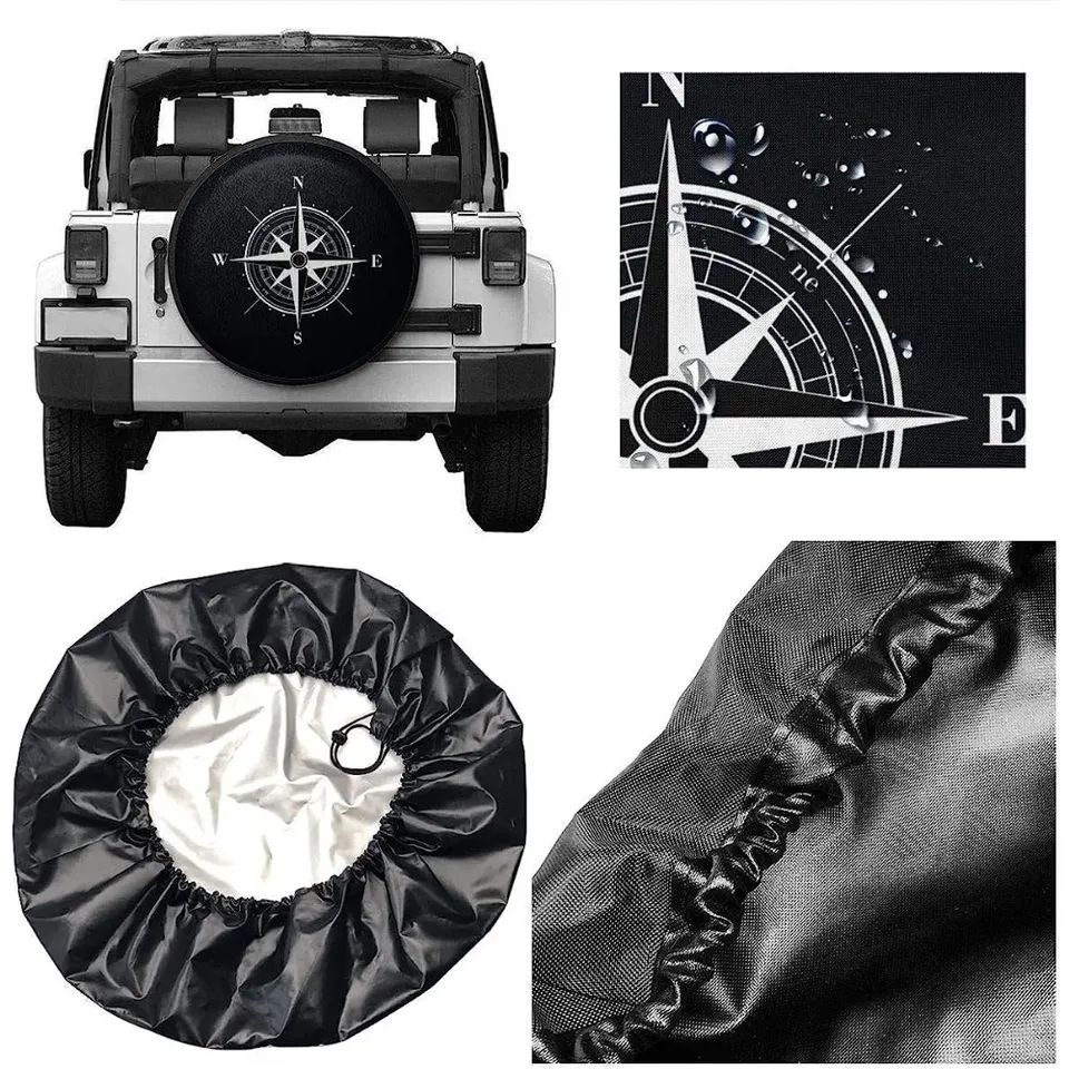 Spare Tire Cover Compass Wind Rose For Jeep Trailer Rv Truck 14 15 - View #7