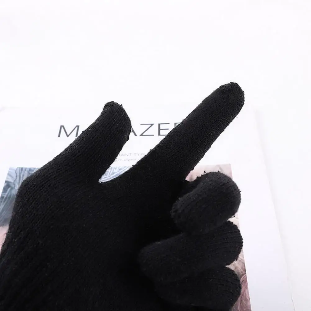 Winter Gloves Children Magic Stretchy Knitted Full Finger Girl Boy Kid Figure Skating Special