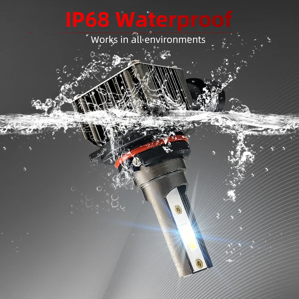 LED Lights LED Bulbs LED Headlights LED Car Lights LED Car Headlights Car Headlamps 2Pcs 9005 HB3 9006 HB4 30000LM Super Bright
