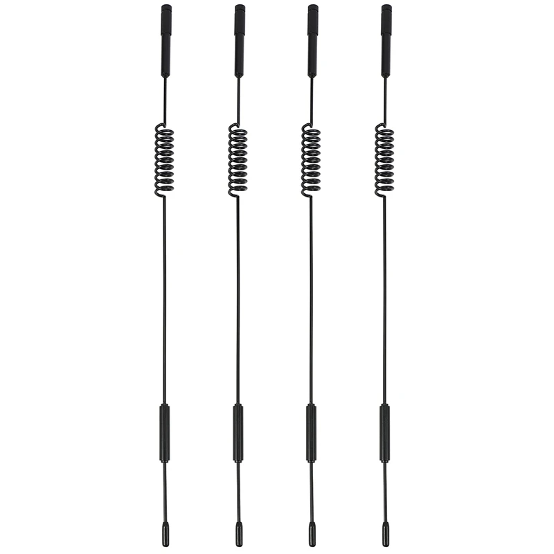 4X Rc Crawler Metal 290Mm Antenna Decorativa Per 1:10 Rc Crawler Axial Scx10 90046 Traxxas Trx-4 Rc4Wd D90 D110