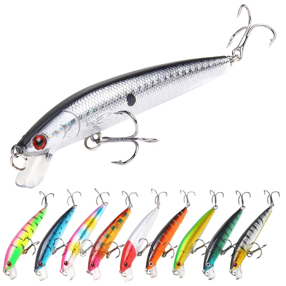 

Minnow Fishing Lure 7g 10cm Trout Lure 3D Eyes Jigging Lure Swimbait Wobblers Crankbait Hard Lures Plastic Fishing Tackle Lure