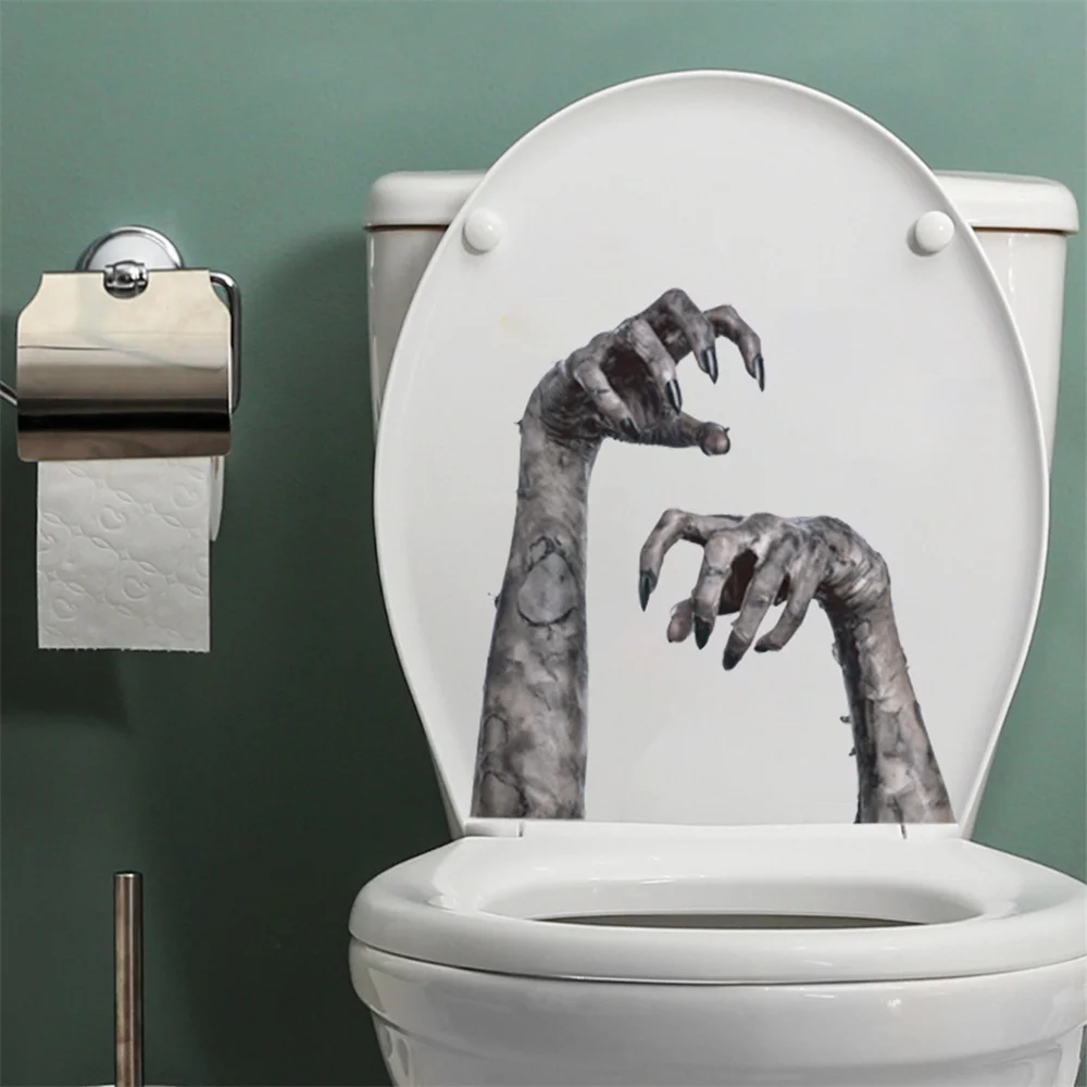 Halloween Window Stickers Scary Devil Demons Hands Wall Stickers Halloween Party Decorations Prank Horror Props Supplies