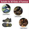 Outdoor Non-Slip Ice Snow Grips Cleat Crampons Over Shoe/Boot Traction Cleat Slip-On Stretch Footwear 6