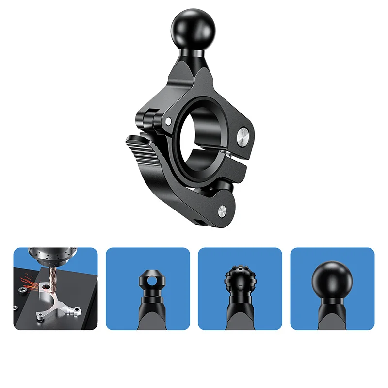 MINI TESTA A sfera con estraibile in lega di alluminio Cold Shoe da 1/4
