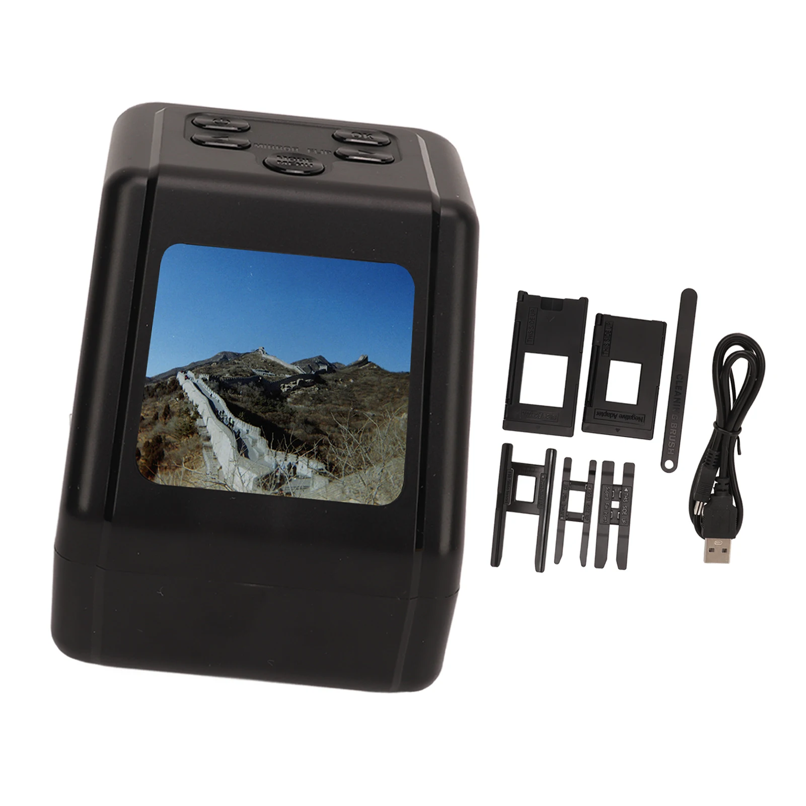 Film Scanner 2in Screen Slide Scanner Convert 135 126 110 8mm Slides to 22MP JPG Digital Photo Negative Scanner 9