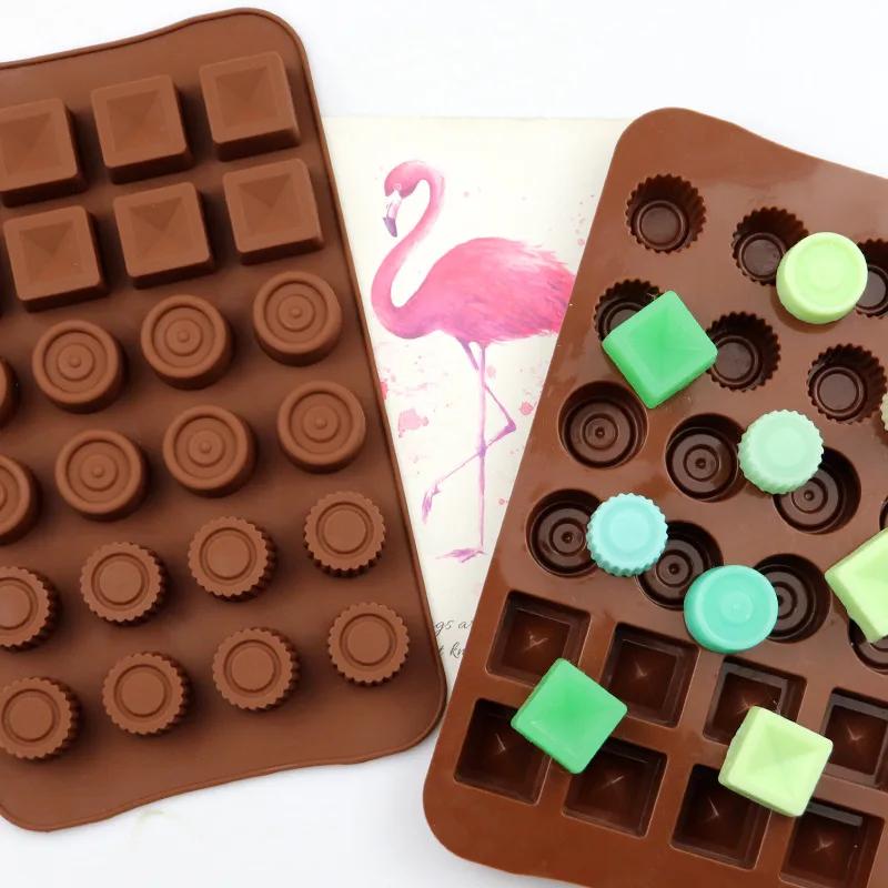 

Chocolate Silicone Mold Large Flower Bear Rose Square Muffin Bar Sphere Heart Shape Ice Candy Moulds Forms for Cake Pop