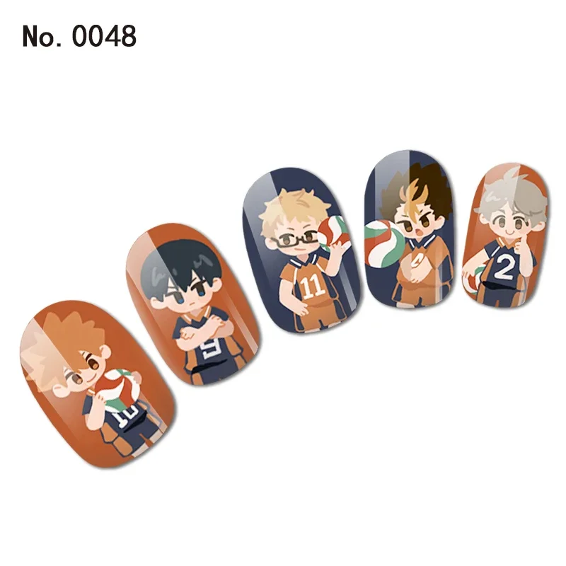 Oikawa Tooru Shoyo Nail Sticker Cute Anime Nail Art Chibi Kawaii Nail Accessories Neko Cat Decal Decoration Supplies Otaku Merch 5