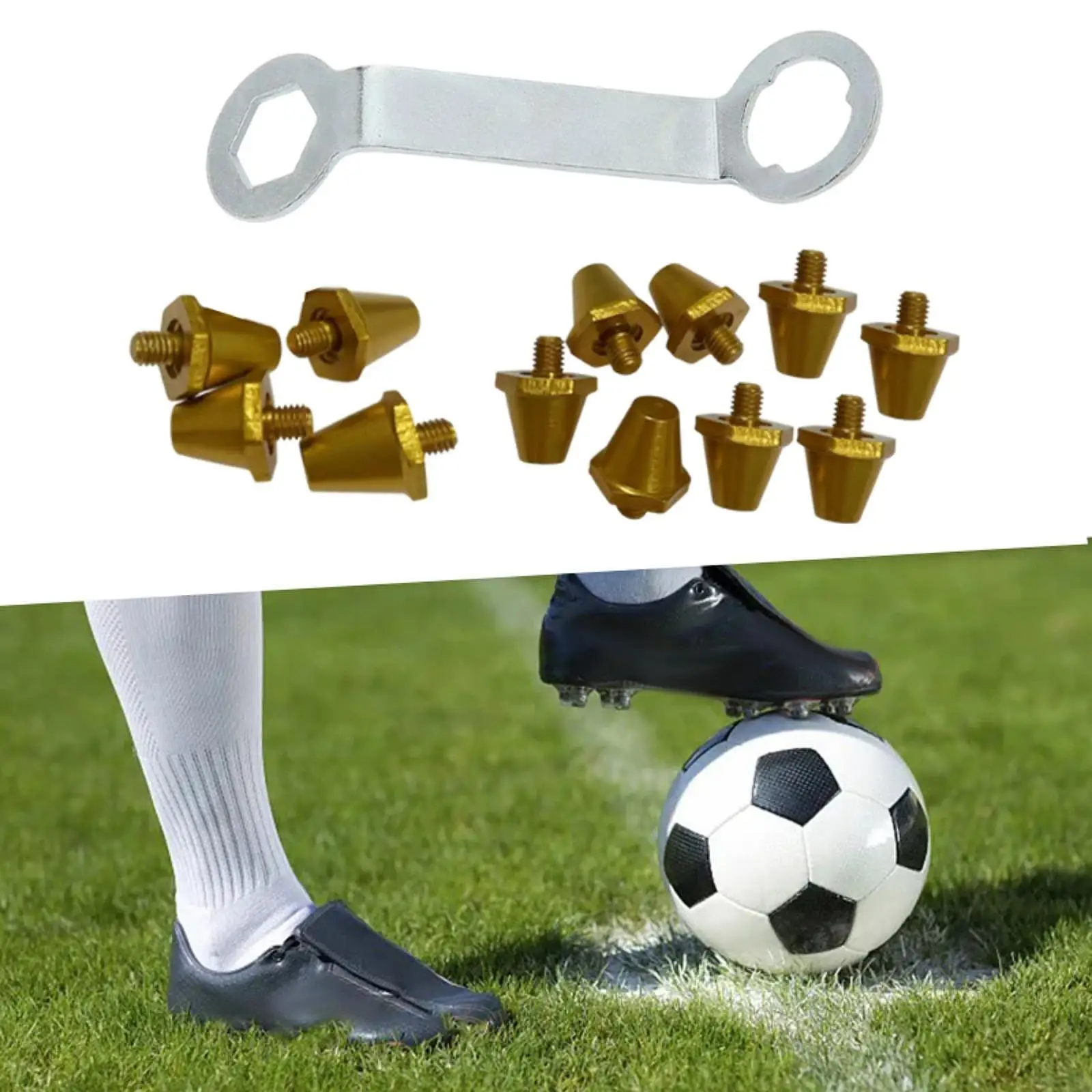 고품질 알루미늄 축구화 스파이크 M5 나사형 스터드 업그레이드 키트 (축구화/필드 부츠용)