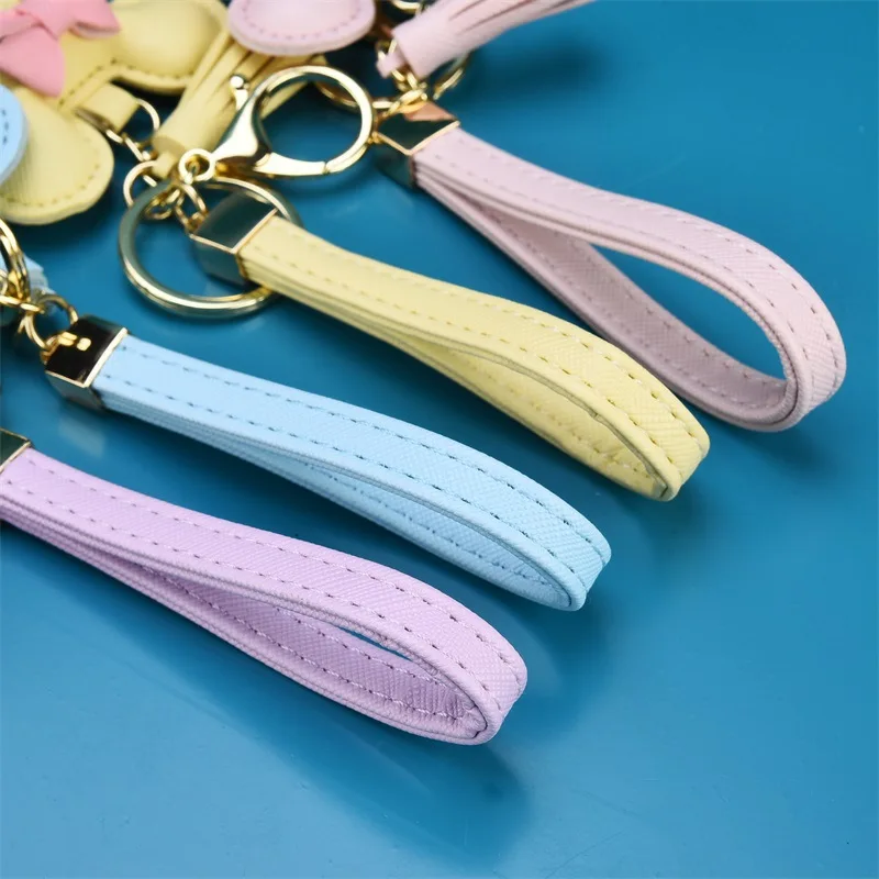 Buy Wholesale China Stylish Women Girl Bag Keychain For Mickey Bow Tassel  Keychains With Fluffy Pom & Keychain For Lv Style at USD 3.41