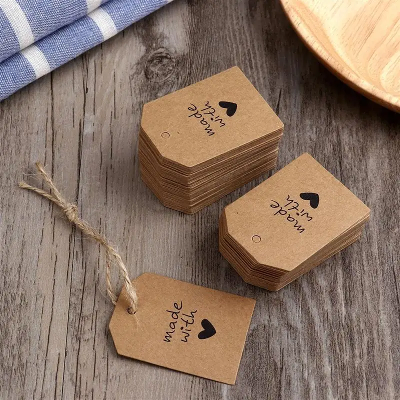 Kraft Luggage Tags Wedding, Wedding Gift Bag Tags