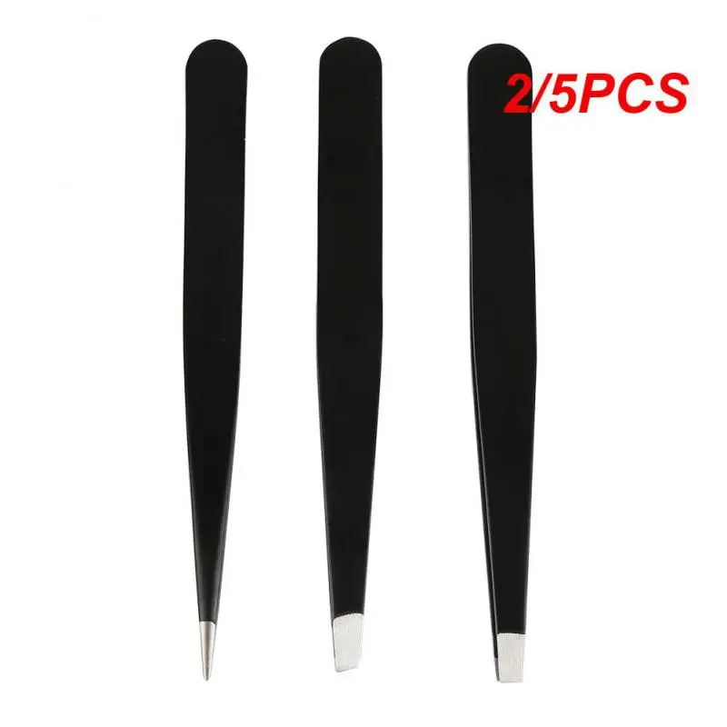 

2/5 шт., пинцеты для бровей из нержавеющей стали