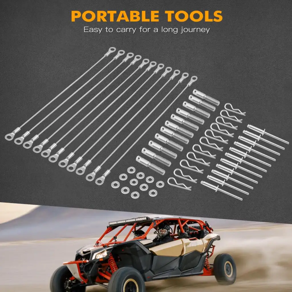 X3 UTV Clutch Cover Pin Kit Easy Quick Release Belt For Can Am Maverick X3 2017-2021 Max Turbo R RR 900 HO Accessories