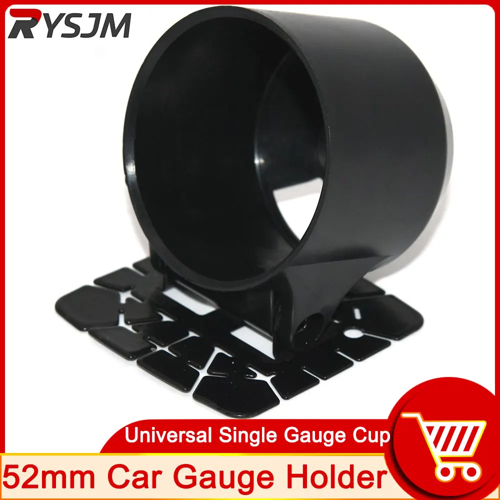 Car Gauge Pod 52mm Universal Gauge Cup Car Mount Holder Plastic Single Auto Meter Pods Dash Pod Mount Bracket car meters holder