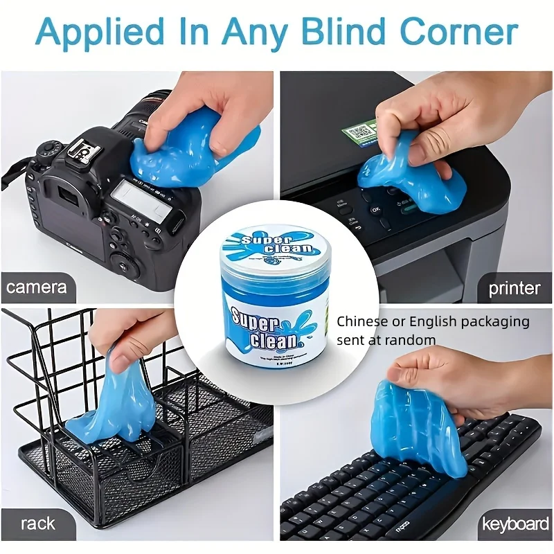 0.16kg Car Cleaning Gel Duster to Removes Interior Dust Air Vent Outlet Dashboard Laptop Magic Cleaning Tool Wash Mud Remover Car Cleaning Gel