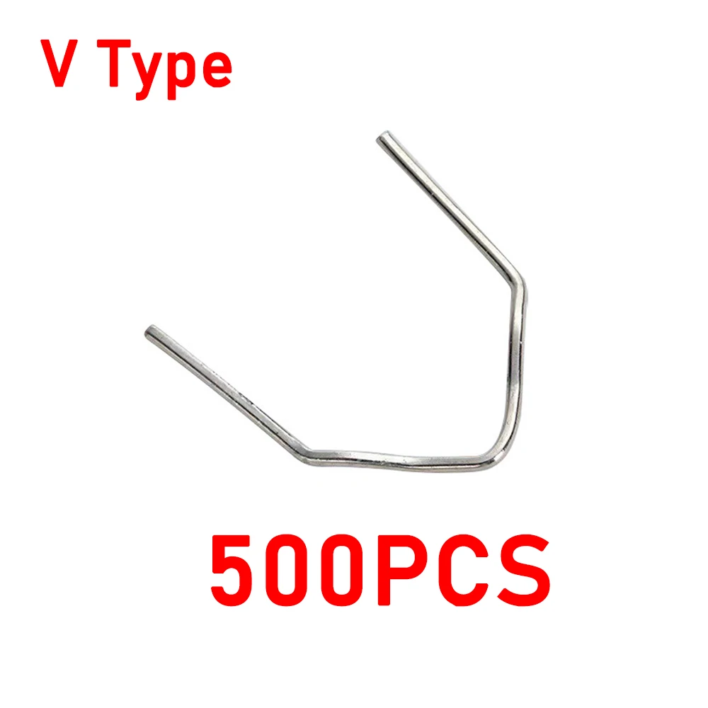 Plastic Welding Staples 0.8mm Welding Nails Plastic Welder Repair Nails Kit 1000/500/200/100Pcs 4 Types plastic welding staples