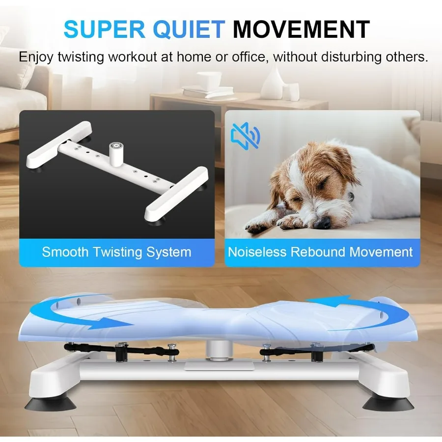 Waist Twister Machine Exercise,Ab Workout Machine,Noiseless Waist Twisting Fitness Tool, Waist Trainer For Women & Men,330 Lbs C