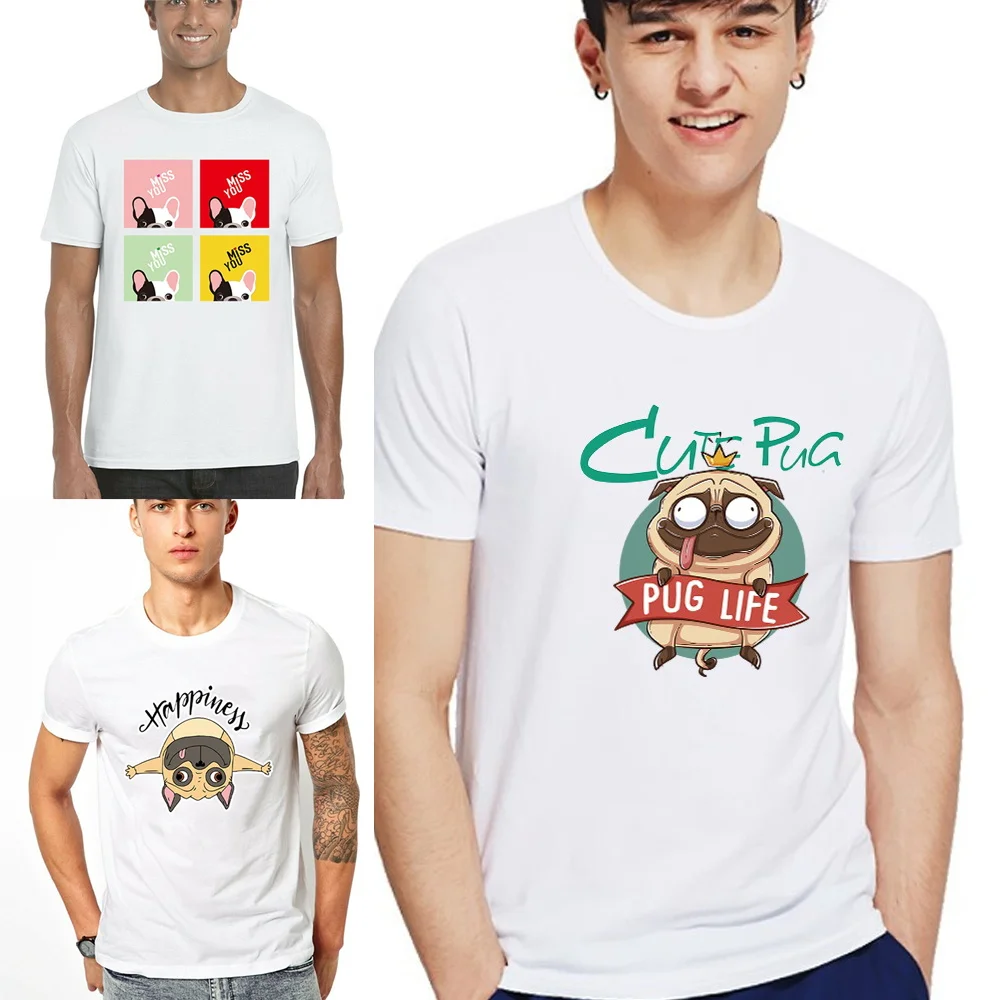 

Cute Dog Print T-shirts Trend Fashion Cartoon Short Sleeve Graphic Top Summer T Shirt for Men Tee Top Harajuku Pullover Clothing