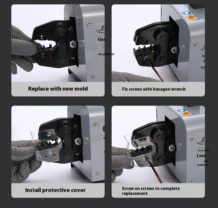 JB-25M Pneumatic Crimping Tool Dual Action High Pressure Terminal Machine SC Ope