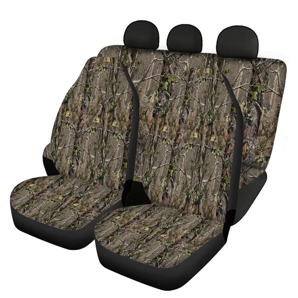 Hunting Camouflage Fishing Car Seat Cover Jeep Honda Nissan Kia Auto Cushion Protector Easy Disassemble Cleaning Travel