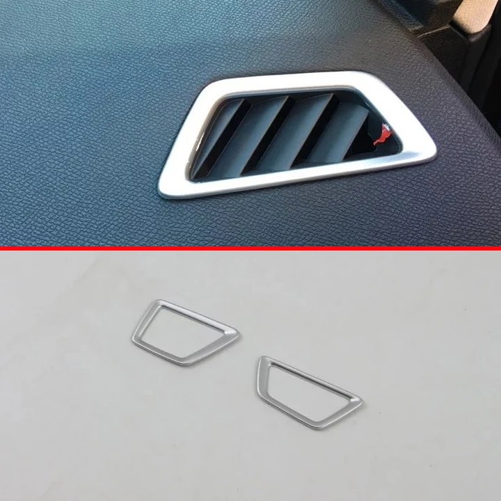 

ABS Pearl Chrome Inside Interior Air-Condition Vent Outlet Cover Trim For Peugeot 3008 2016 2017 Car Accessories Stickers W4