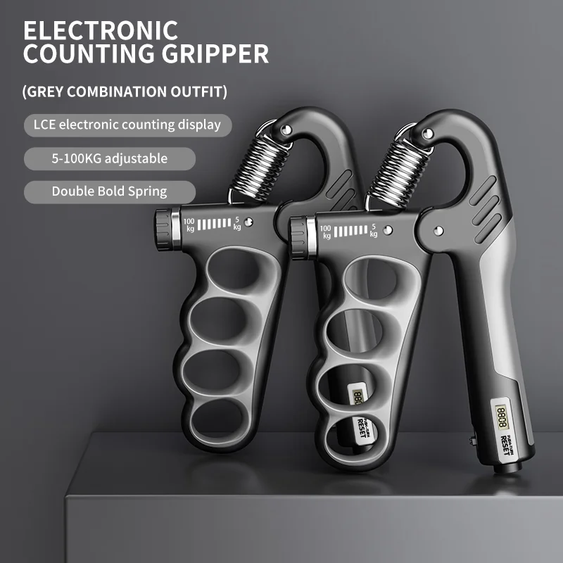 Adjustable 5-100KG electronic mechanical counting gym hand gripper men and women muscle training fitness exercise hand grip