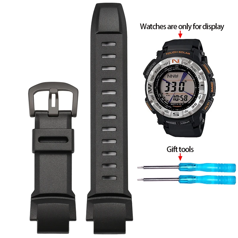 Waterproof Rubber Silicone Watch Strap for Outdoor Adventure Watches