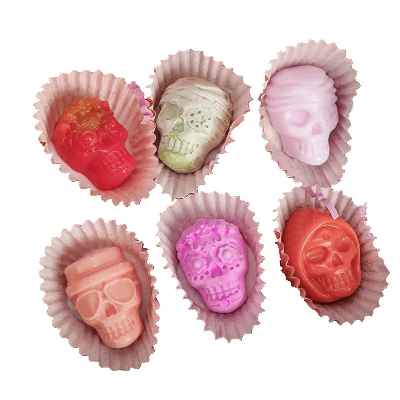 Silicone Skull Ice Cube Tray - 10-Grids Skull Ice Mold for Parties