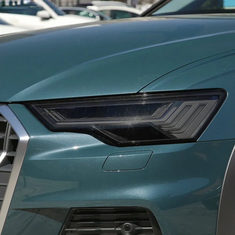 

Car Headlight Protective Film Headlamp Taillight Transparent Black TPU Sticker Precut For Audi A6 S6 C8 2019 2020 Accessories