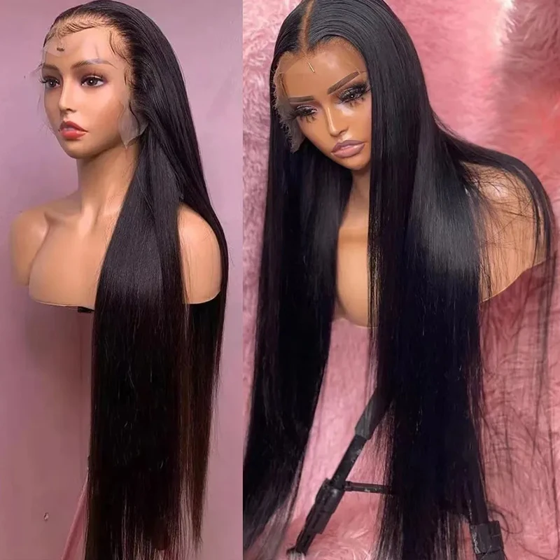 13x6 HD Lace Frontal Human Hair Wig Pre Plucked 13x4 Bone Straight Human Hair Wigs For Woman Glueless Lace Front Wig 2