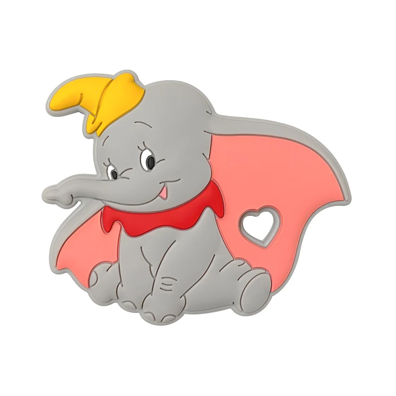1pcs Silicone Disney Baby Teething Food Grade Cartoon Silicone For Necklaces Baby Teether Toy Nursing Gifts