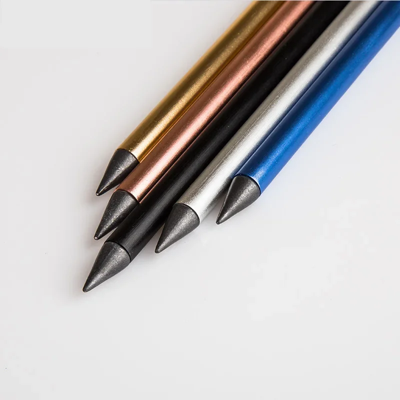 Office Everlasting Pencil Unlimited Writing Eternal Metal Pen Inkless Pen Office Painting Clear Durable Gadgets Student Supplies 2