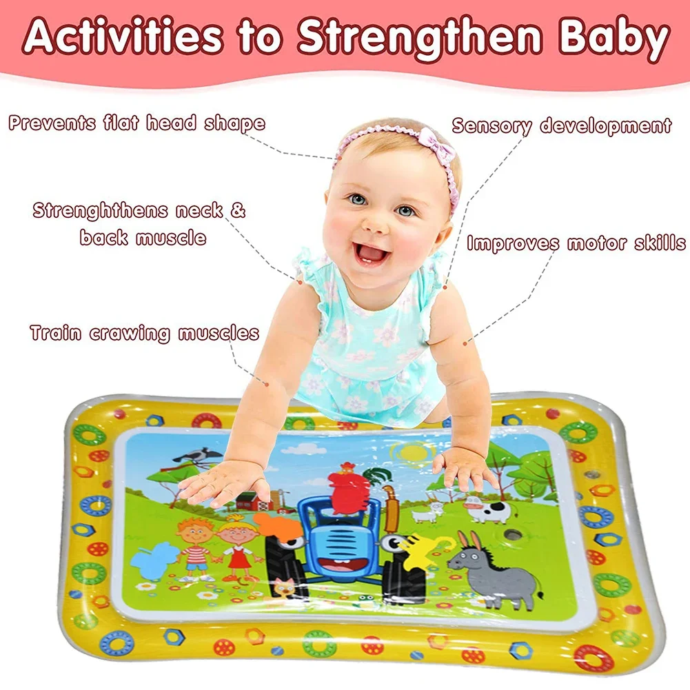 Baby Play Mat Baby Water Play Mat Inflatable Toys Thicken PVC Children's Mat Playmat Toddler Activity Play Center Water for Baby Kids Toys