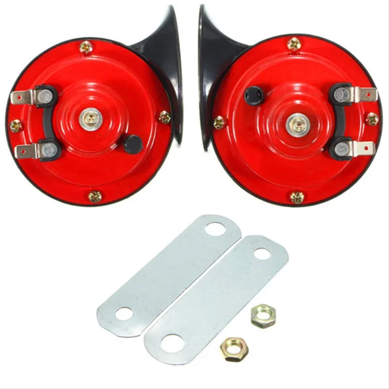 Car Air Horn Air Horn 2pcs 12V air horn car Snail Electric Air Horn Marine Boat Loud Alarm Kit Boat Motorcycle Dual-tone car horn Loud signal