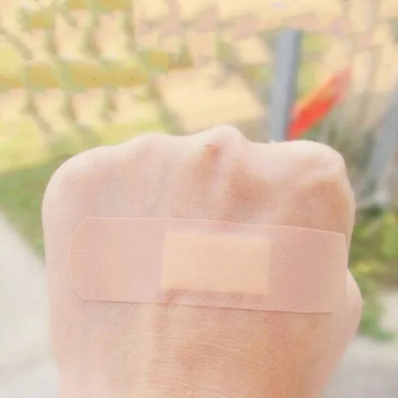 Emergency Stickers wound bandage medical adhesive tape medical wound dressing tattoo adhesive bandages first aid kit 100Pcs/lot Waterproof Breathable Hemostasis Aid Bandage Adhesive Outdoor First Aid Emergency Accessories